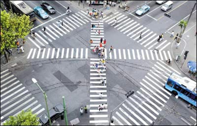 diagonal crossing